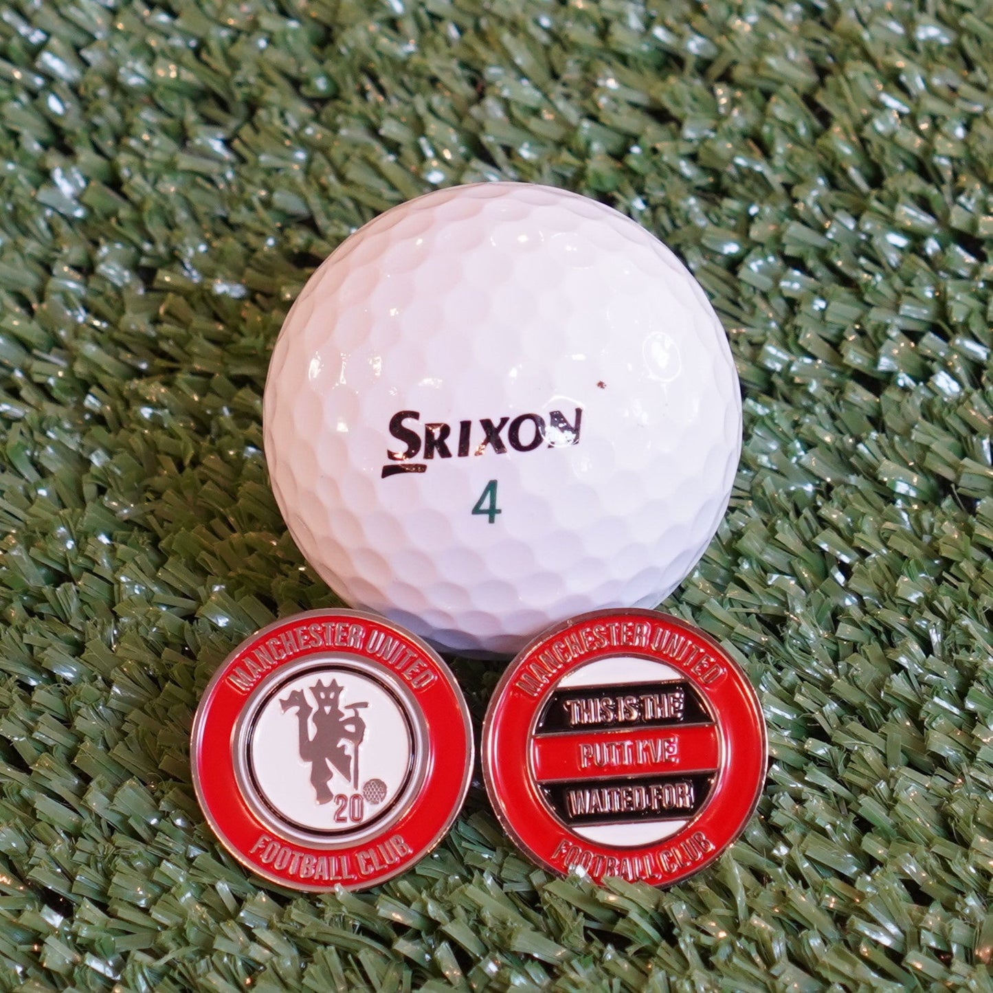 Manchester United Golf Ball Marker with Cap Clip