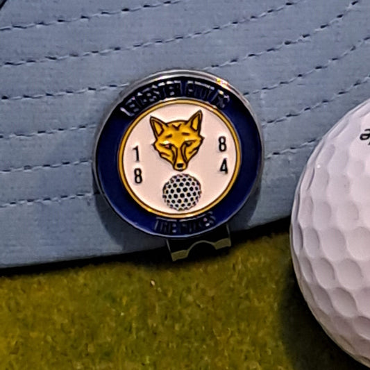 Leicester City Metal Golf Ball Marker with Cap Clip