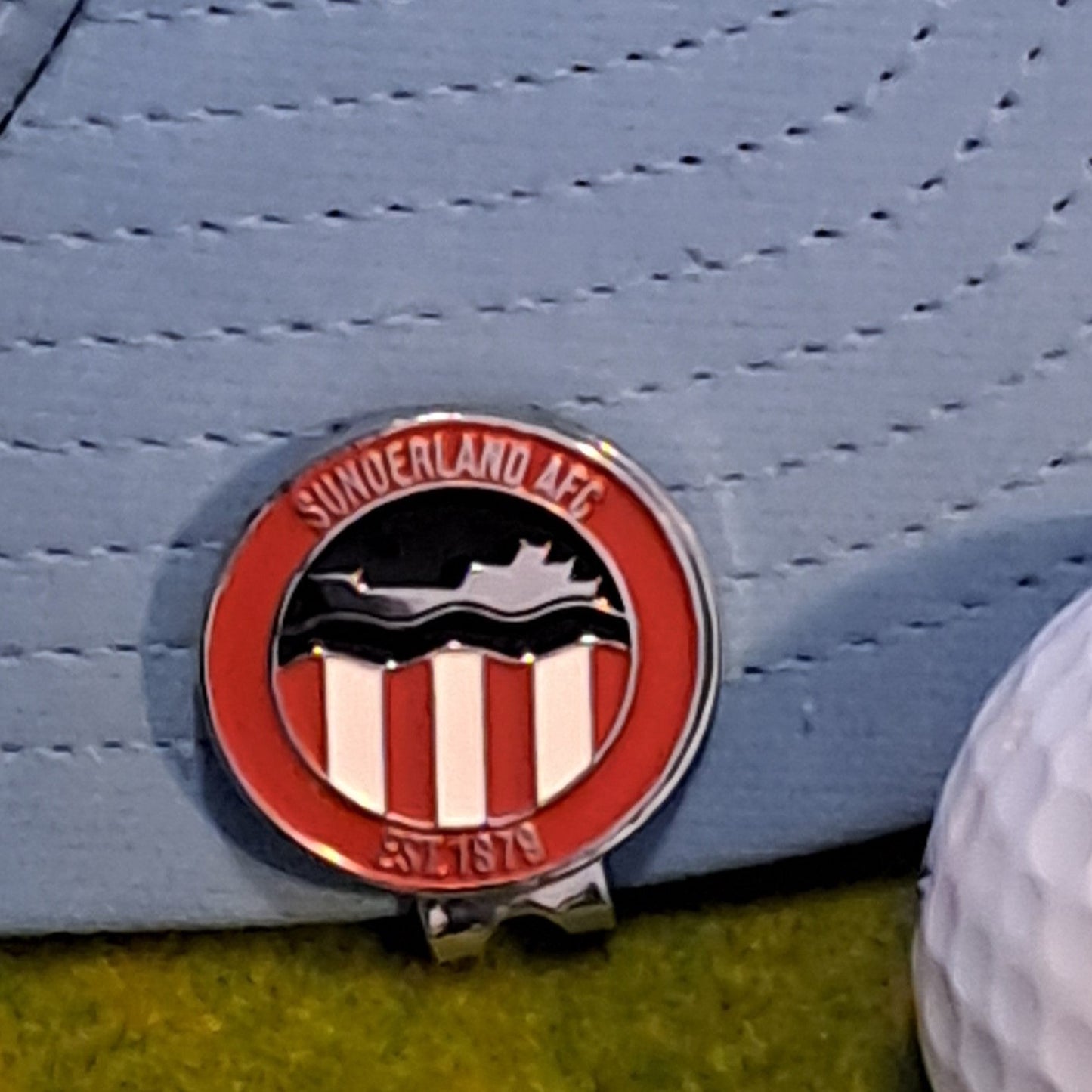 Sunderland Metal Golf Ball Marker with Cap Clip