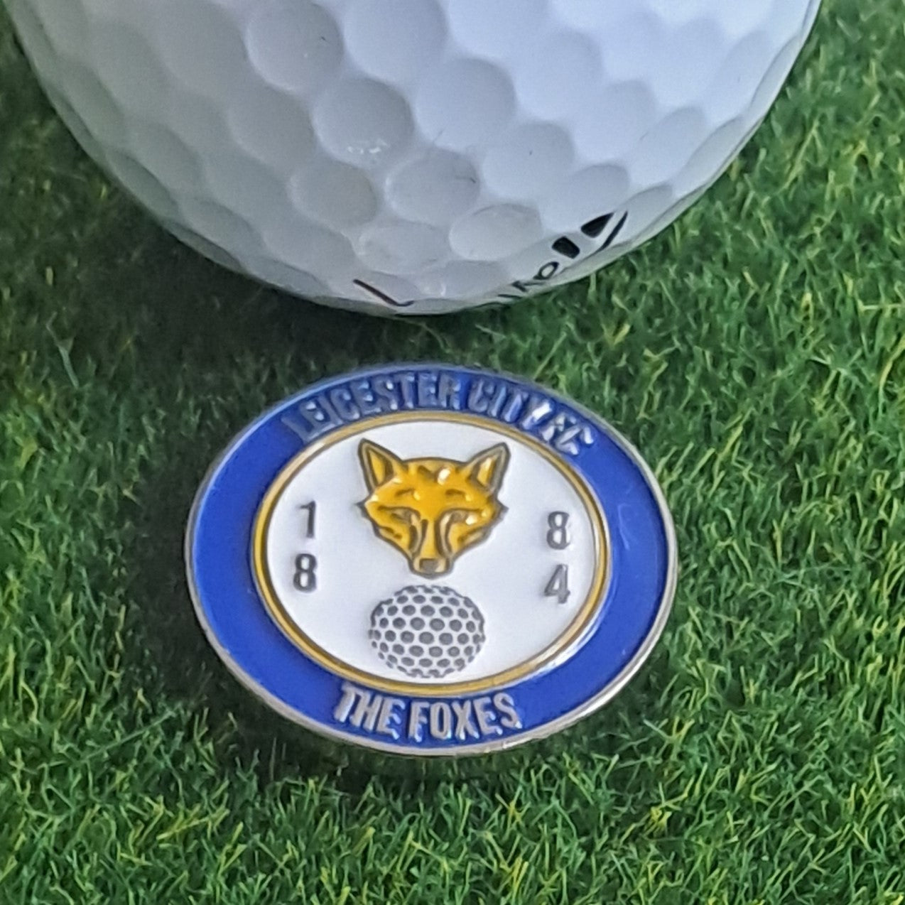 Leicester City Metal Golf Ball Marker with Pitch Mark Tool