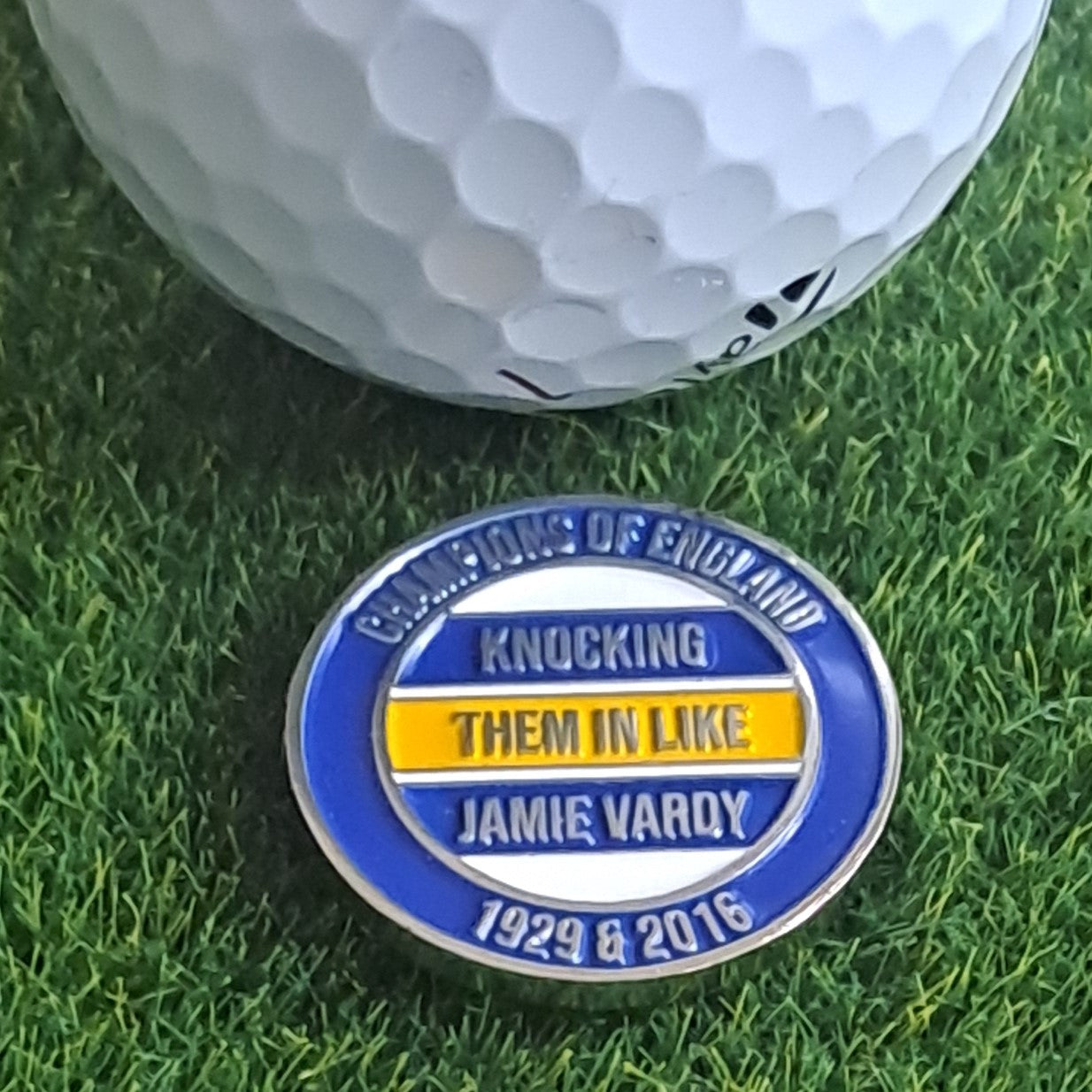 Leicester City Metal Golf Ball Marker with Pitch Mark Tool