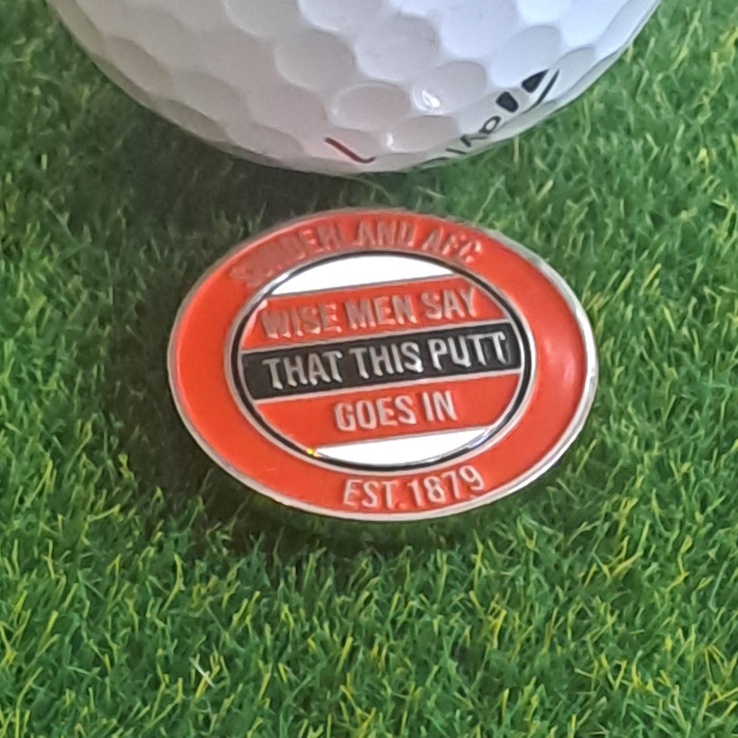 Sunderland Metal Golf Ball Marker with Pitch Mark Tool