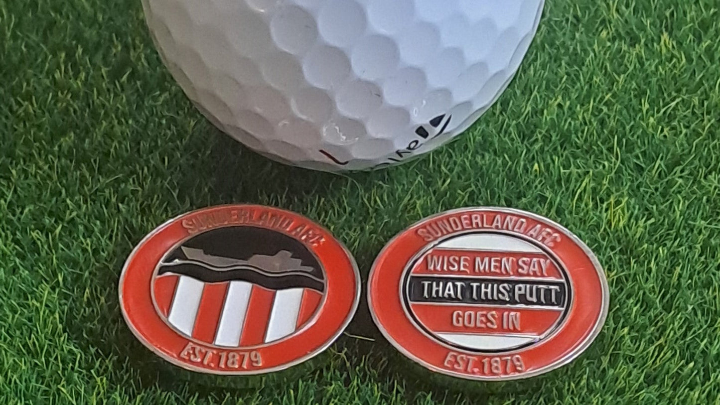 Sunderland Metal Golf Ball Marker