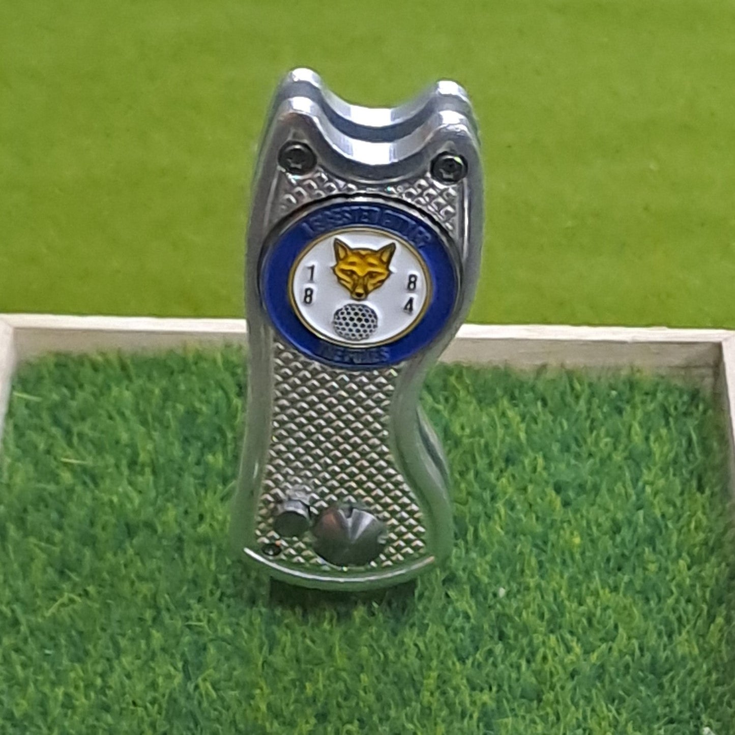 Leicester City Metal Golf Ball Marker with Pitch Mark Tool