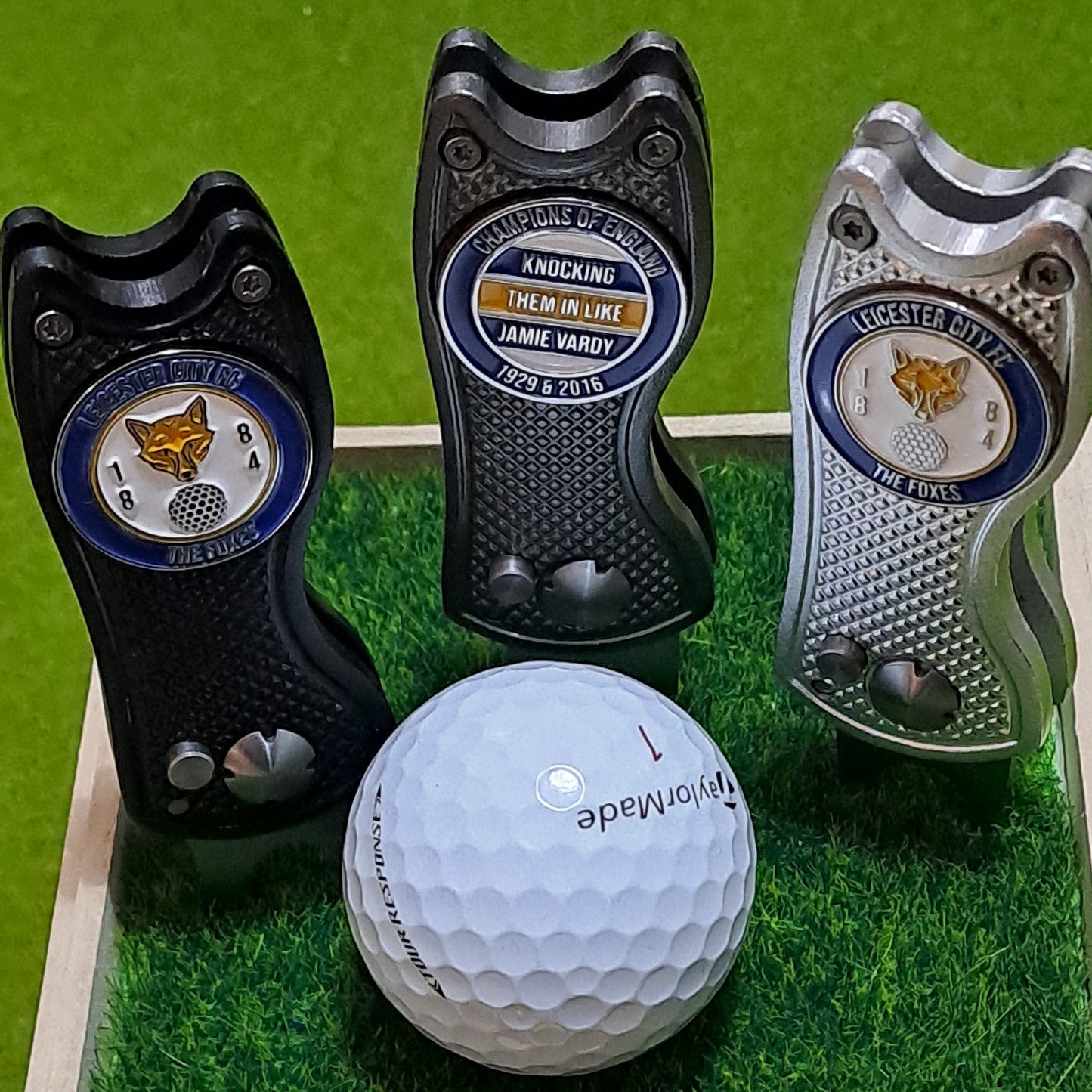 Leicester City Metal Golf Ball Marker with Pitch Mark Tool