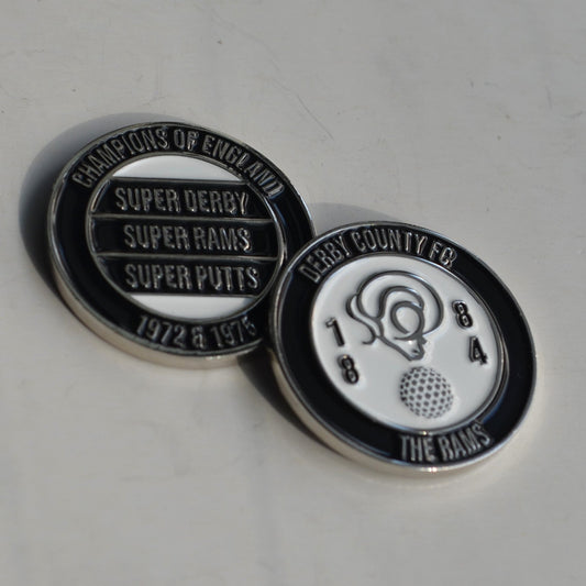 Derby County Metal Golf Ball Marker