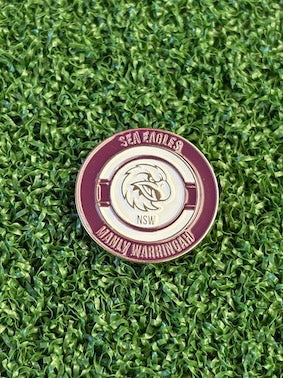 Manly Sea Eagles Metal Golf Ball Marker | Perfect Golf Gift  | NRL | Christmas Golf Gifts