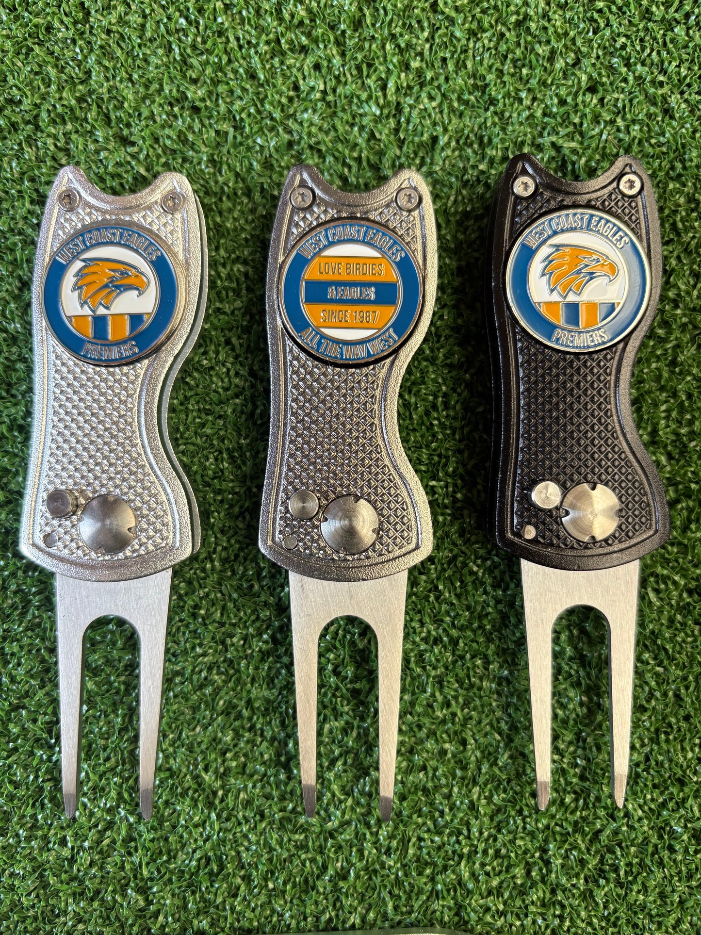West Coast Eagles Themed Metal Golf Ball Marker | Perfect Golf Gift  | AFL | Christmas Golf Gifts
