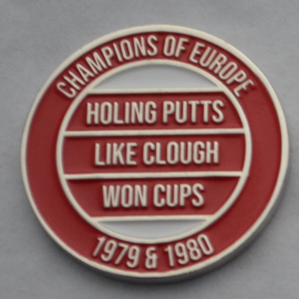 Nottingham Forest Metal Golf Ball Marker with Cap Clip