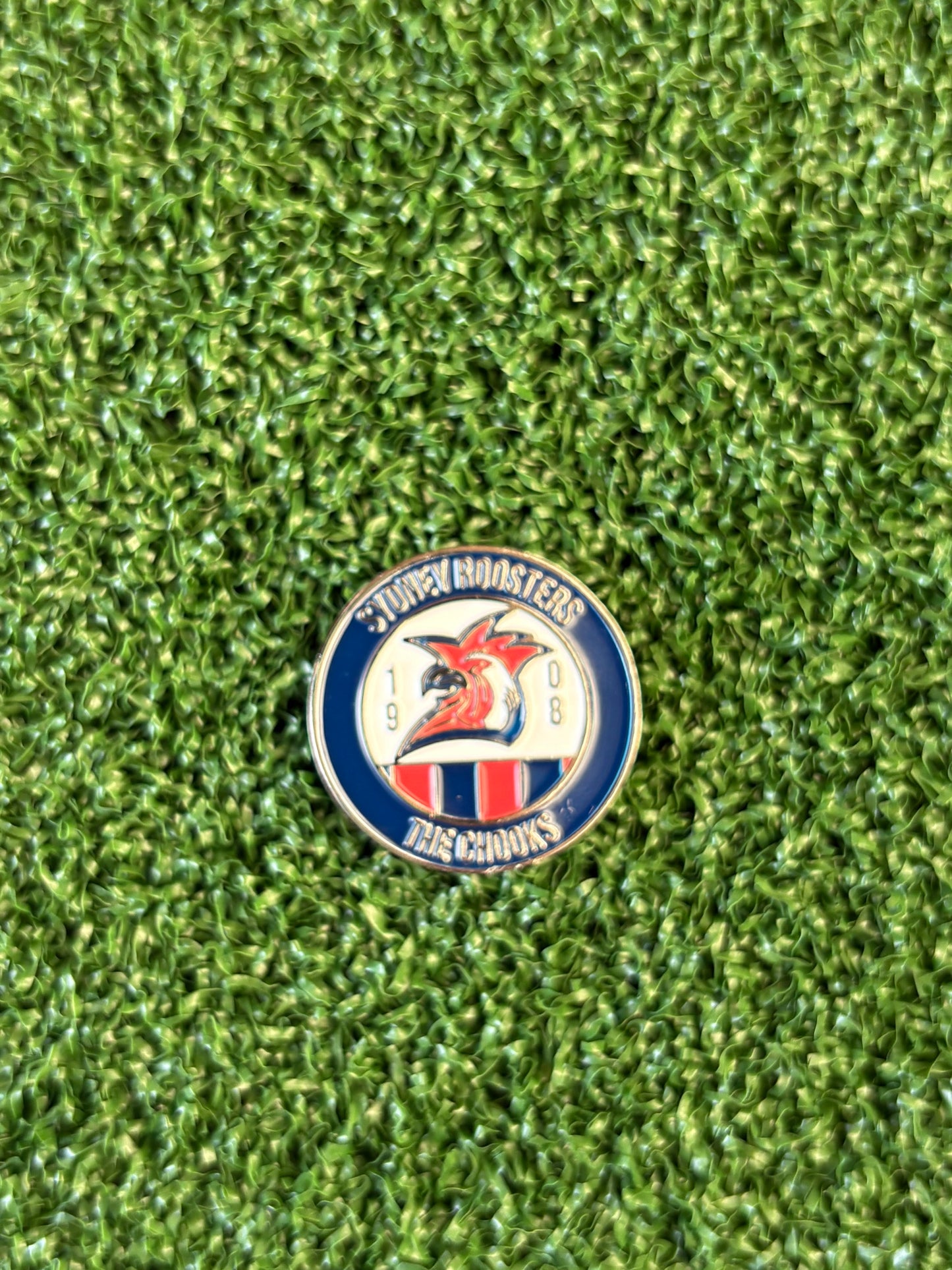 Sydney Roosters Metal Golf Ball Marker | Perfect Golf Gift  | NRL | Christmas Golf Gifts