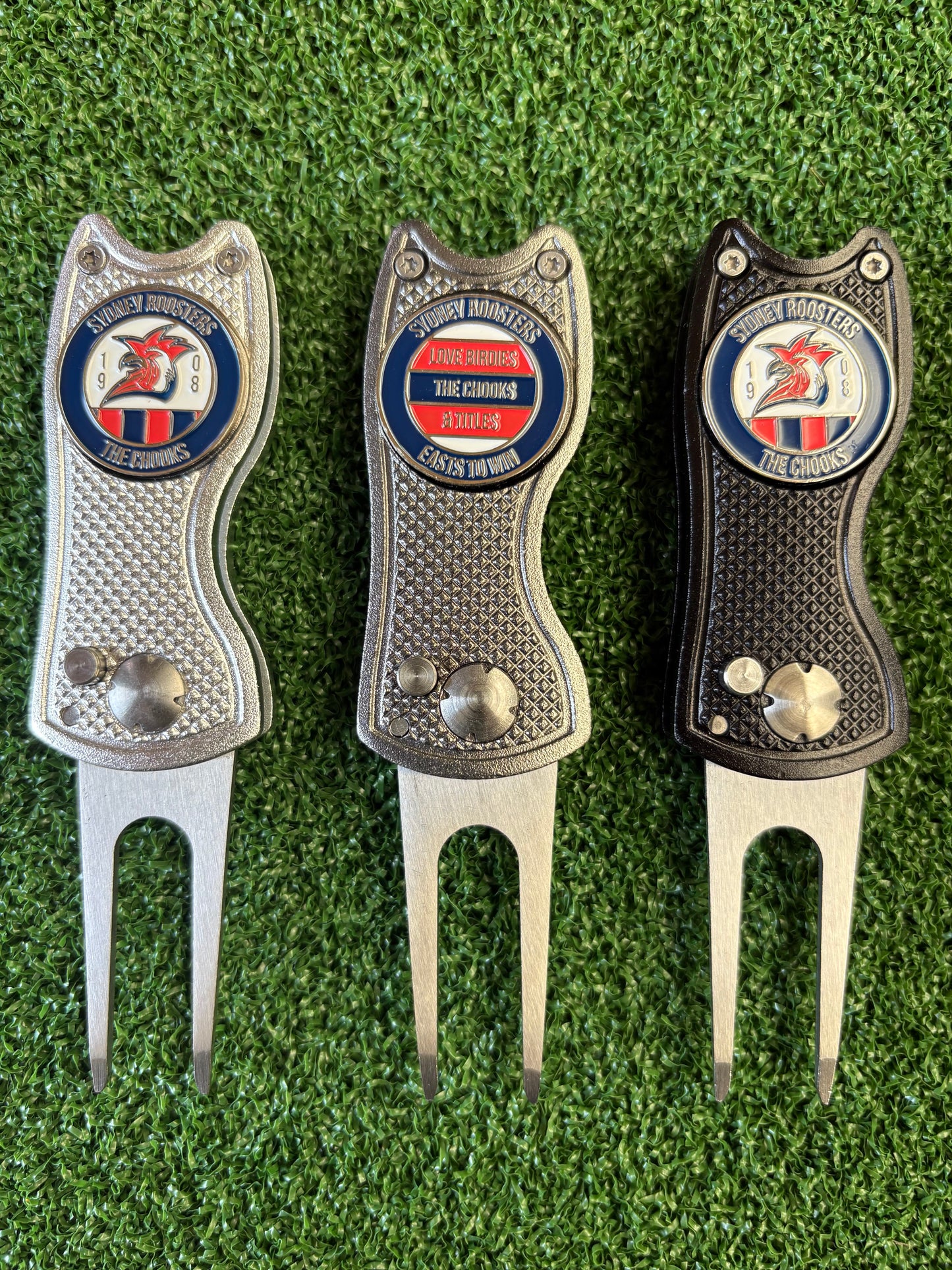 Sydney Roosters Metal Golf Ball Marker | Perfect Golf Gift  | NRL | Christmas Golf Gifts