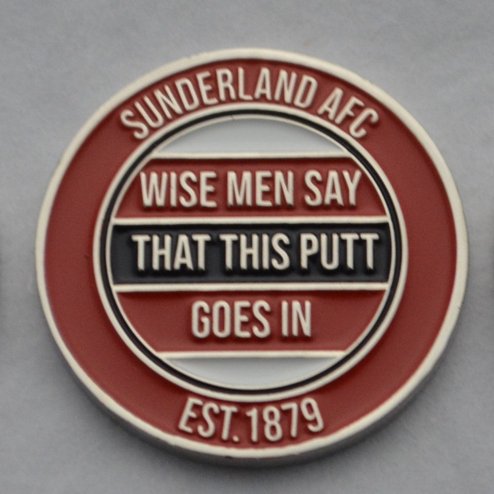 Sunderland Metal Golf Ball Marker